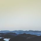 A moody mountain landscape