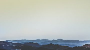A moody mountain landscape