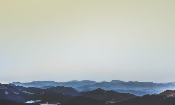 A moody mountain landscape
