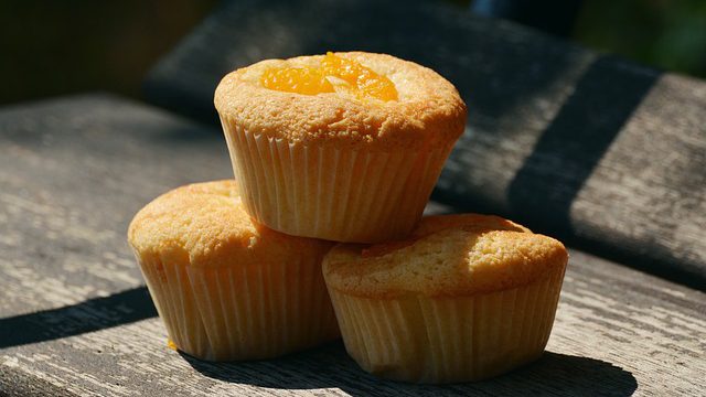 A pile of muffins