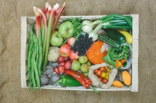 Box of wonderful Regather fruit and veg