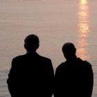 Men talking