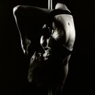 Girl pole dancing
