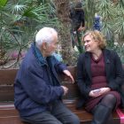 Competition winner sat on her talking bench
