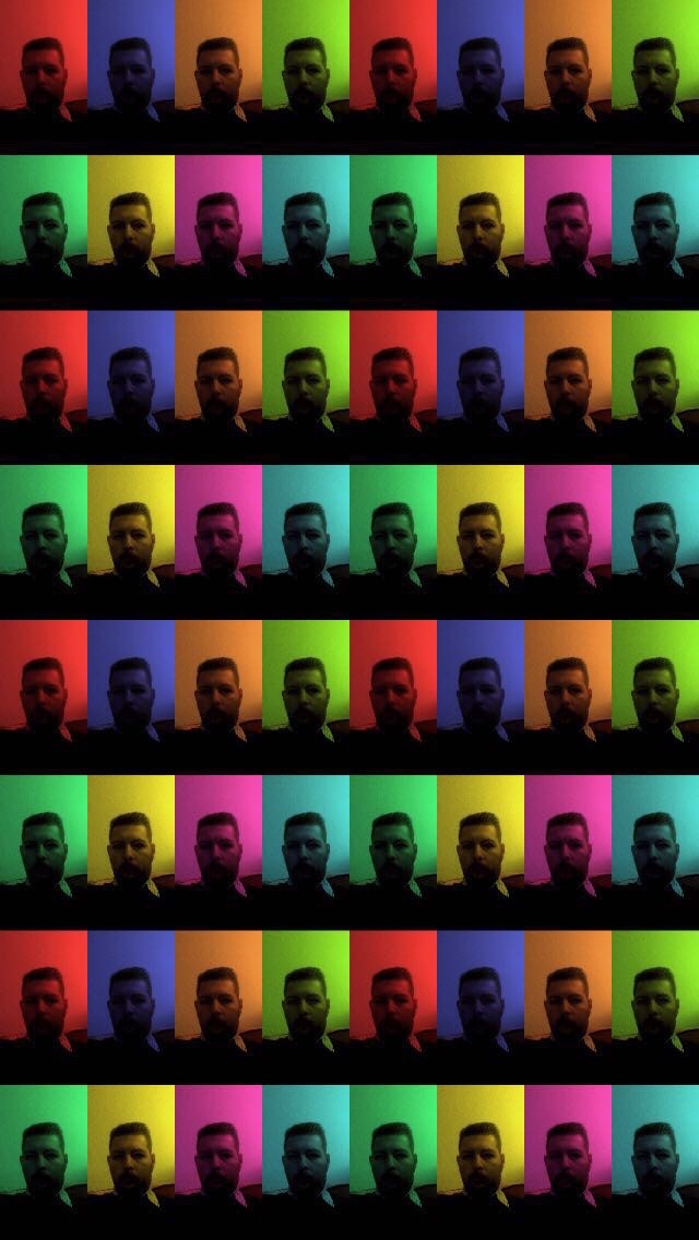 Faces in different colours