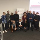 Flourish staff and board with Lord Mayor at launch