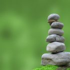 natural stones placed on top of each other forming a tower