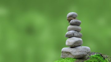 natural stones placed on top of each other forming a tower