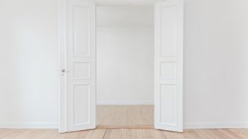 open doors inside a house