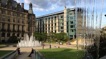Peace Gardens in Sheffield