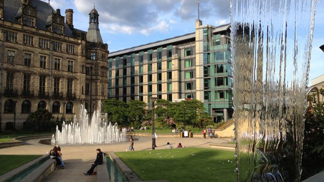 Peace Gardens in Sheffield